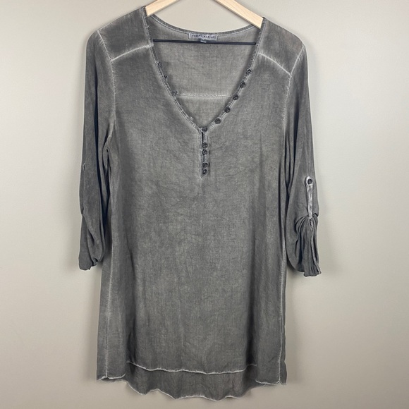 Tempo Paris Tops - Tempo Paris Longline Lagenlook Marbled Tunic